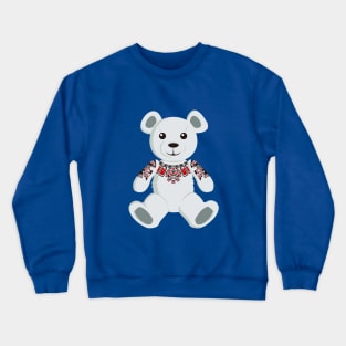 Haida tattooed teddy bear Crewneck Sweatshirt